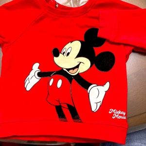 Mickey Mouse Red screw neck for baby’s size 6-9 Months